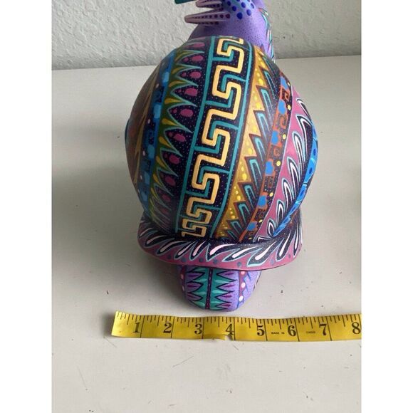 Pineda Covalin Alebrije Large Snail Hand Painted Oaxacan Wood Carving Signed - Picture 15 of 15